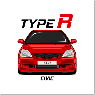 Civic EP3 Type R Red Posters and Art